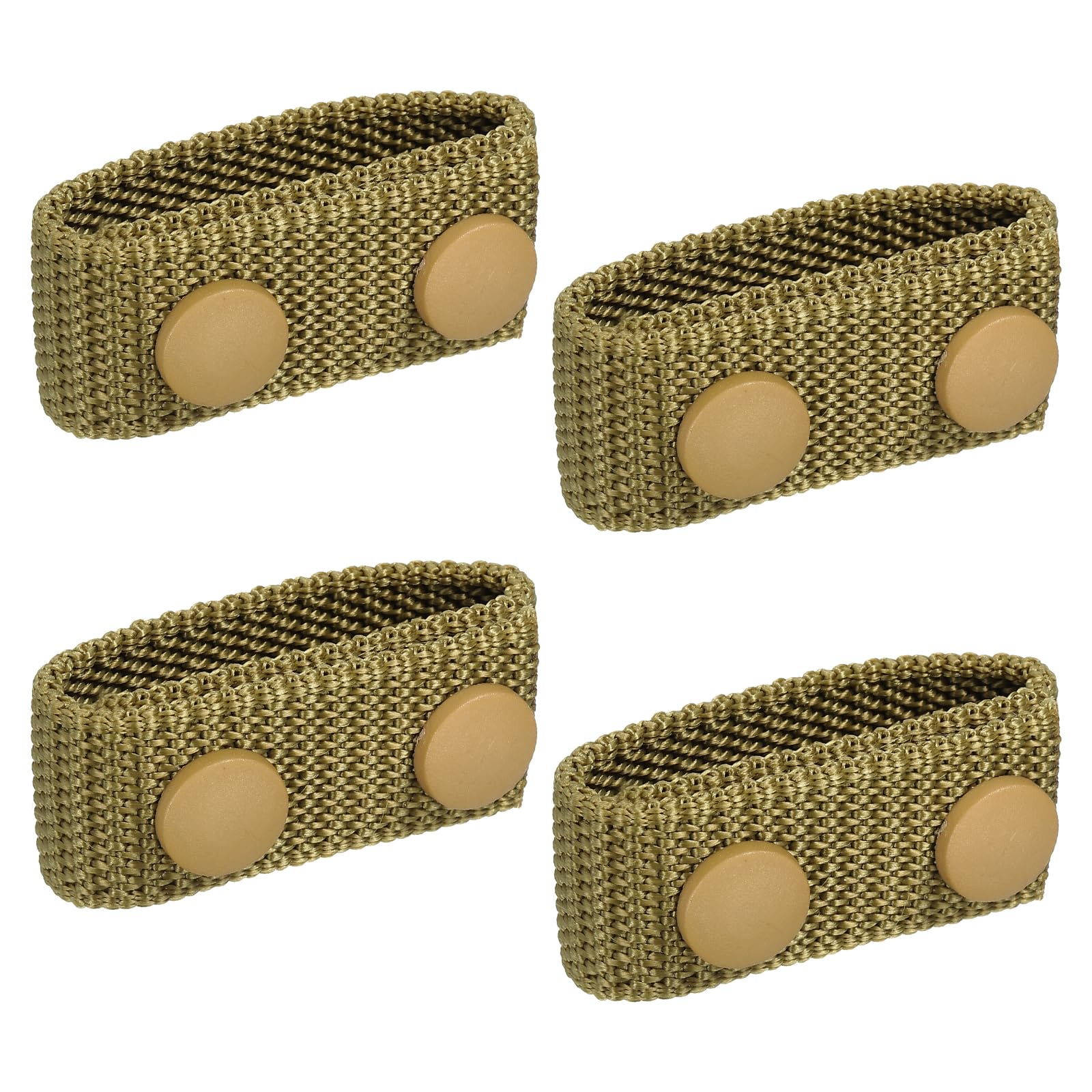 PATIKIL belt keepers with four double snaps for 2.2-inch belts.