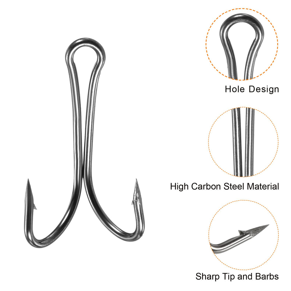 PATIKIL black high carbon steel coating on hooks