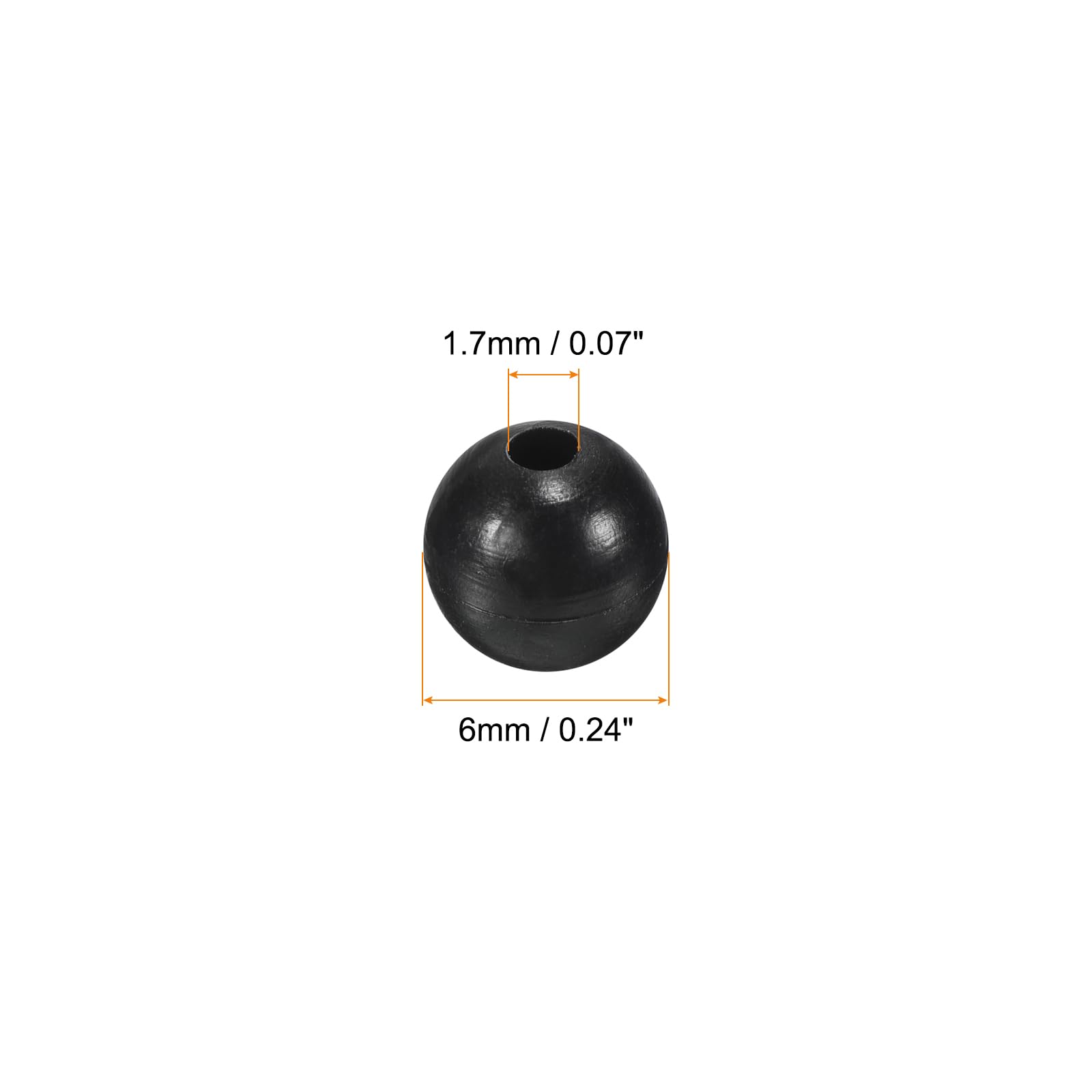 PATIKIL black soft plastic beads offer durable, flexible beads for quick rigs.