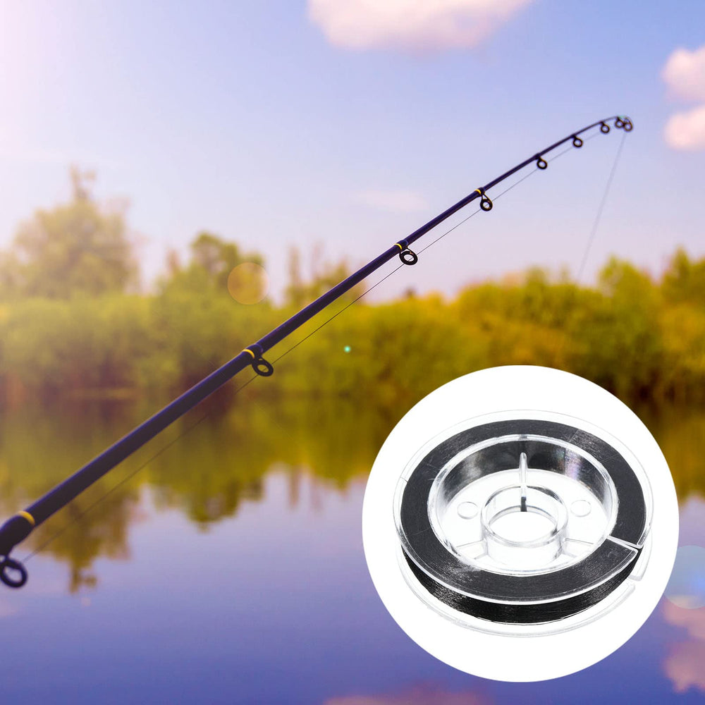 PATIKIL black metallic thread on reel for DIY rod builds.