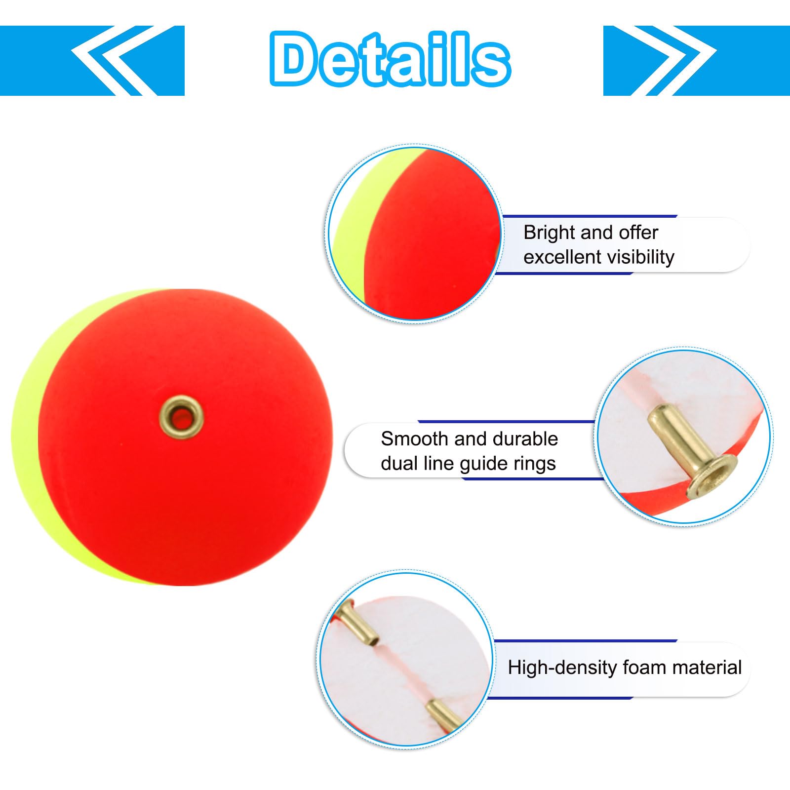 PATIKIL bobber with line guide rings reduces line wear during casts