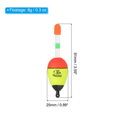 PATIKIL bobber top glow-tube for night fishing visibility.