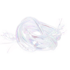 PATIKIL pearlescent white braid tube shimmering like fish scales for lures