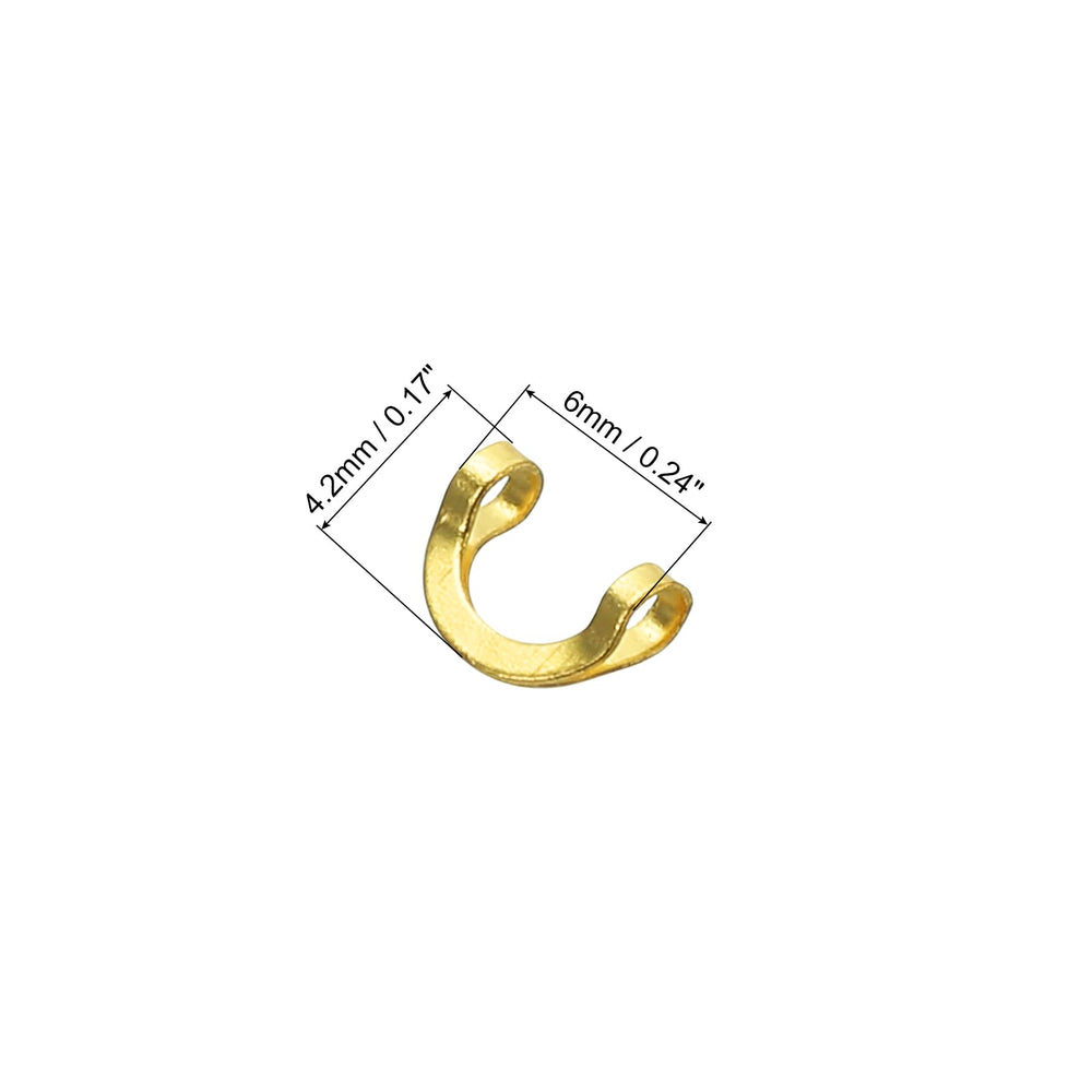 PATIKIL brass links in gold tone support smooth lure movement.