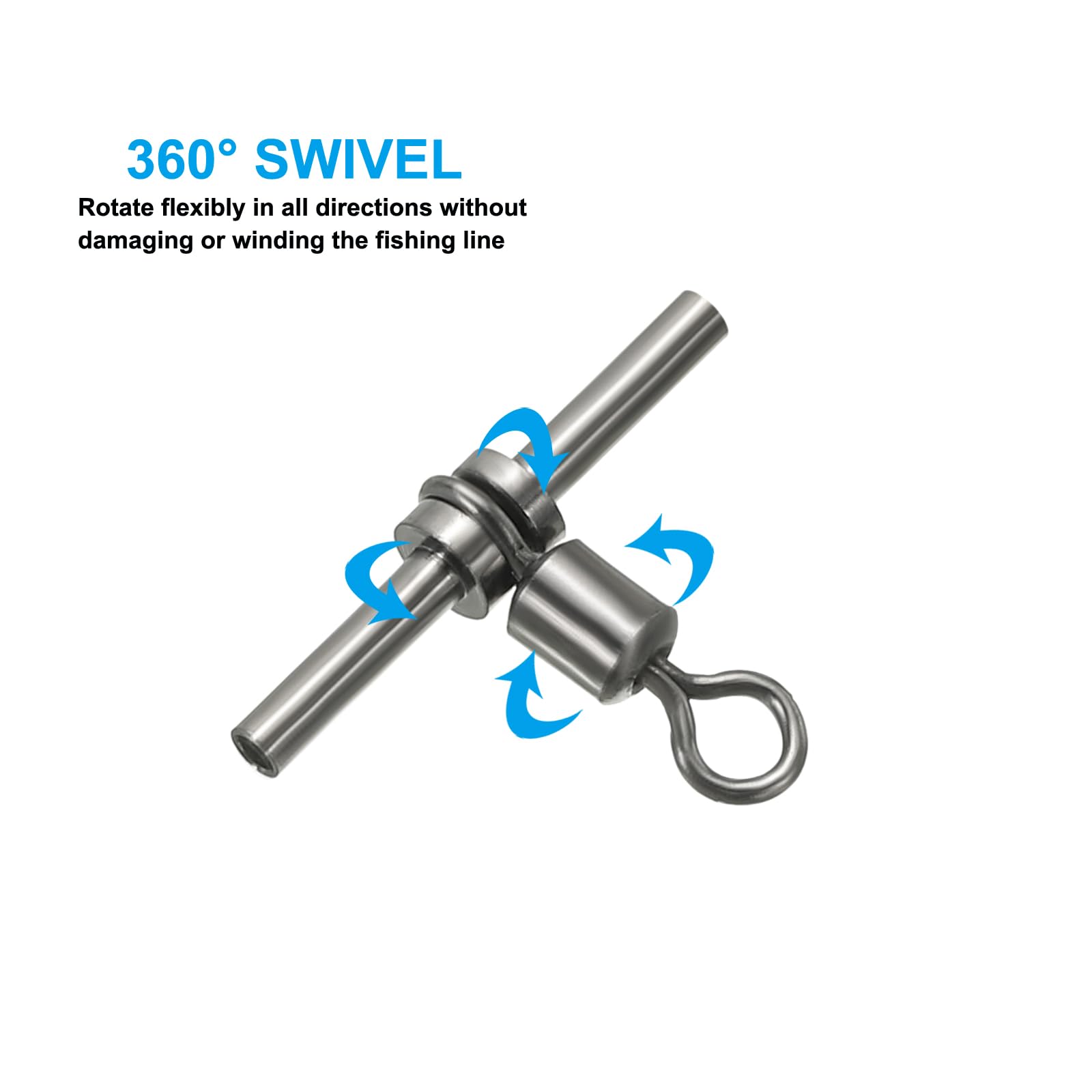 PATIKIL brass swivel close-up—polished finish and sturdy construction for long use.