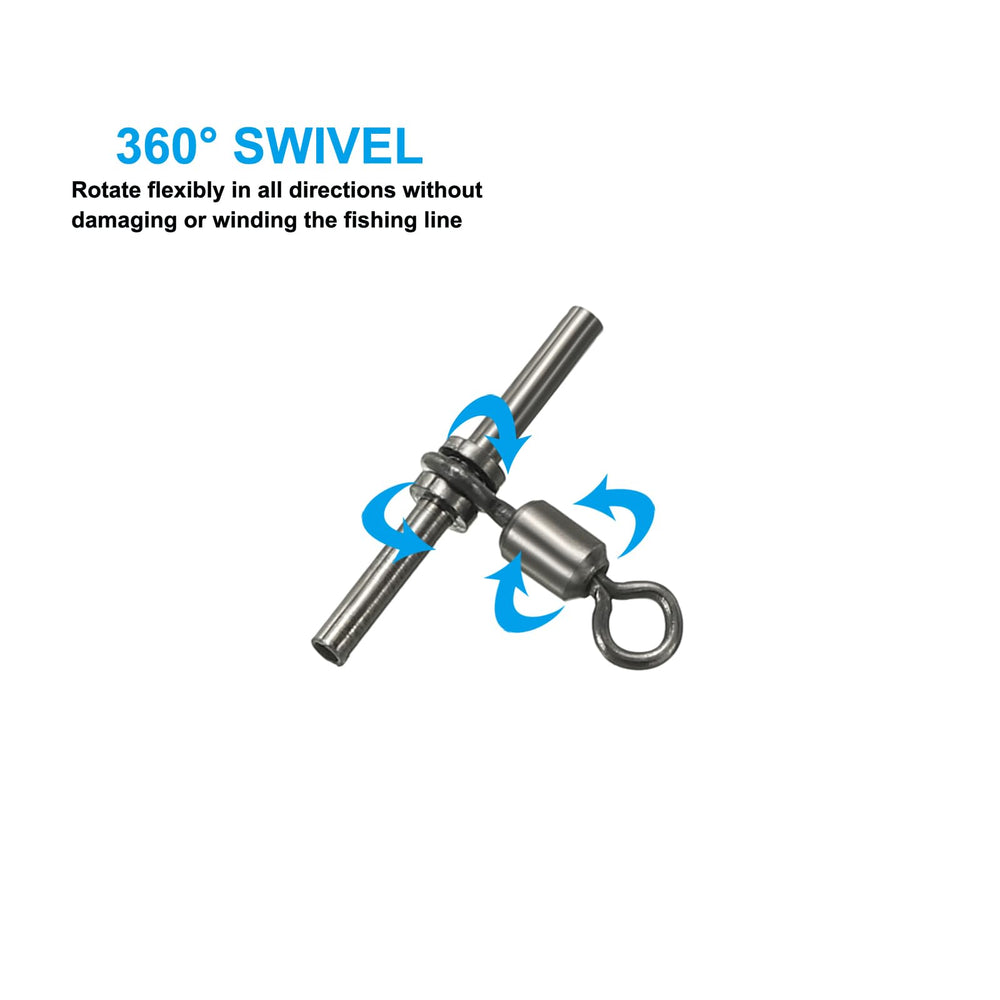 PATIKIL brass swivel pack of 20, ready for freshwater or saltwater setups
