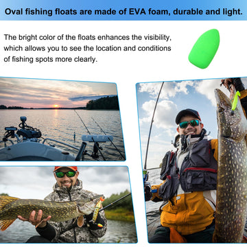 PATIKIL bright-green float improves visibility in sun or murky water