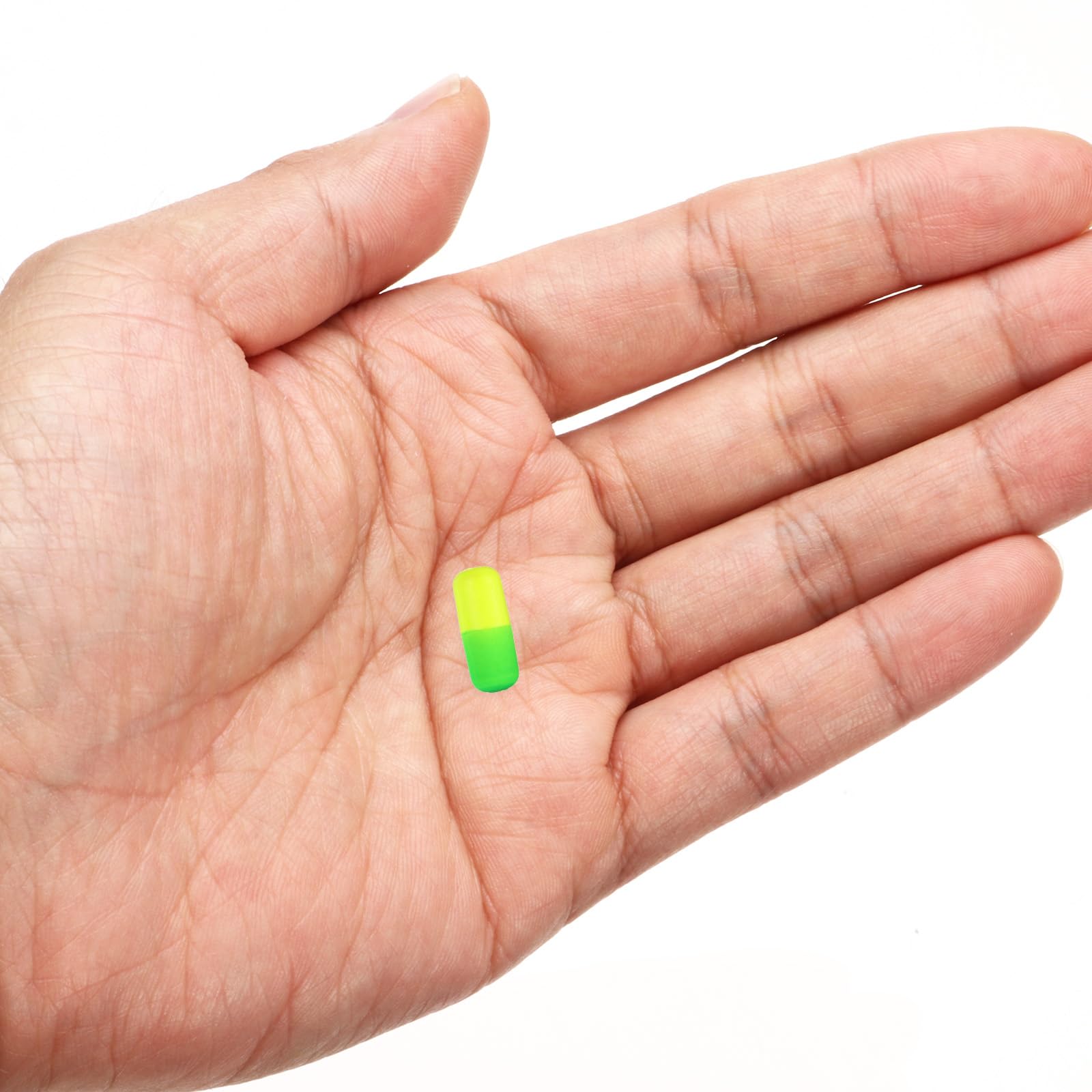 Bright green yellow PATIKIL float increases visibility for spotting bites