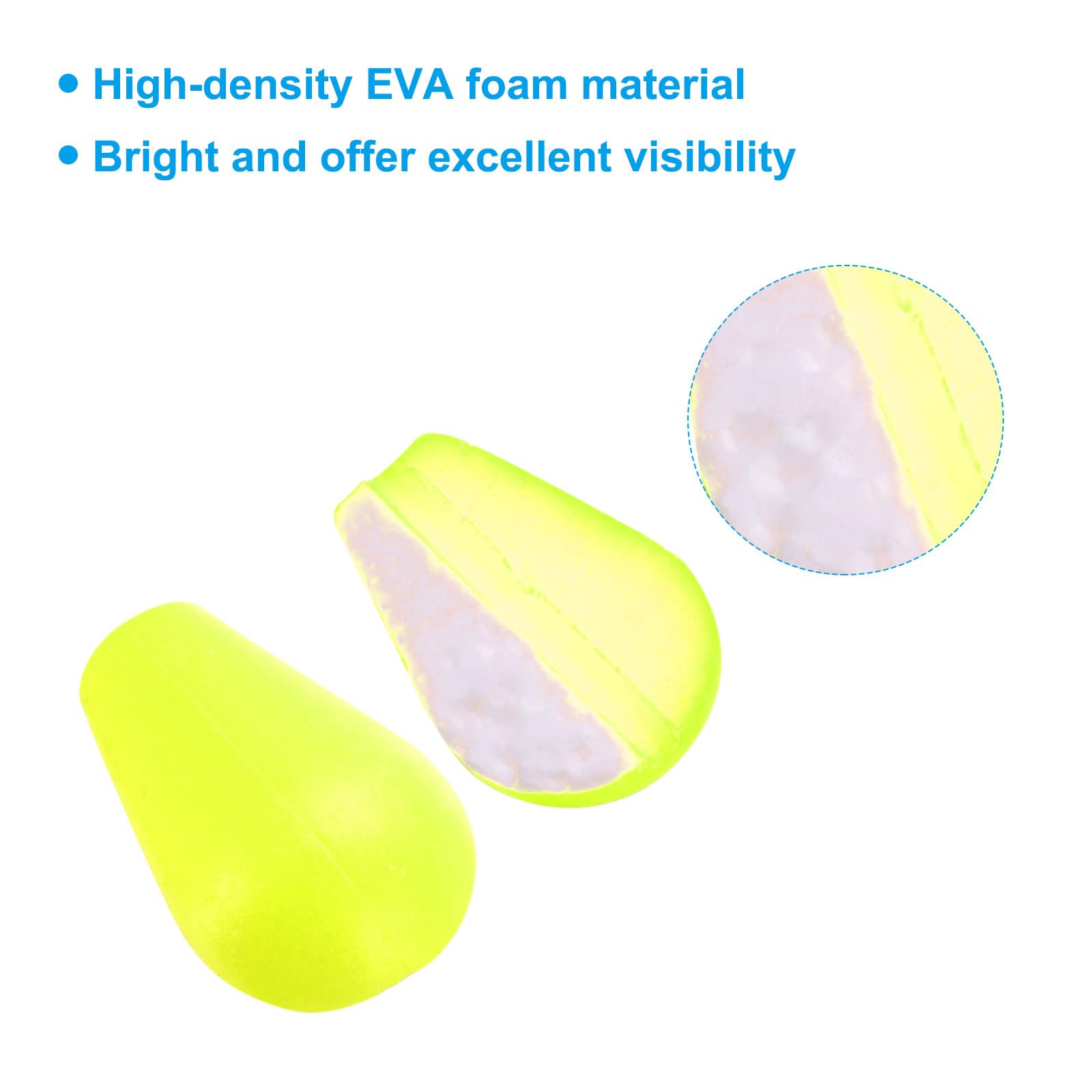 PATIKIL yellow float increases visibility to spot bites quickly.