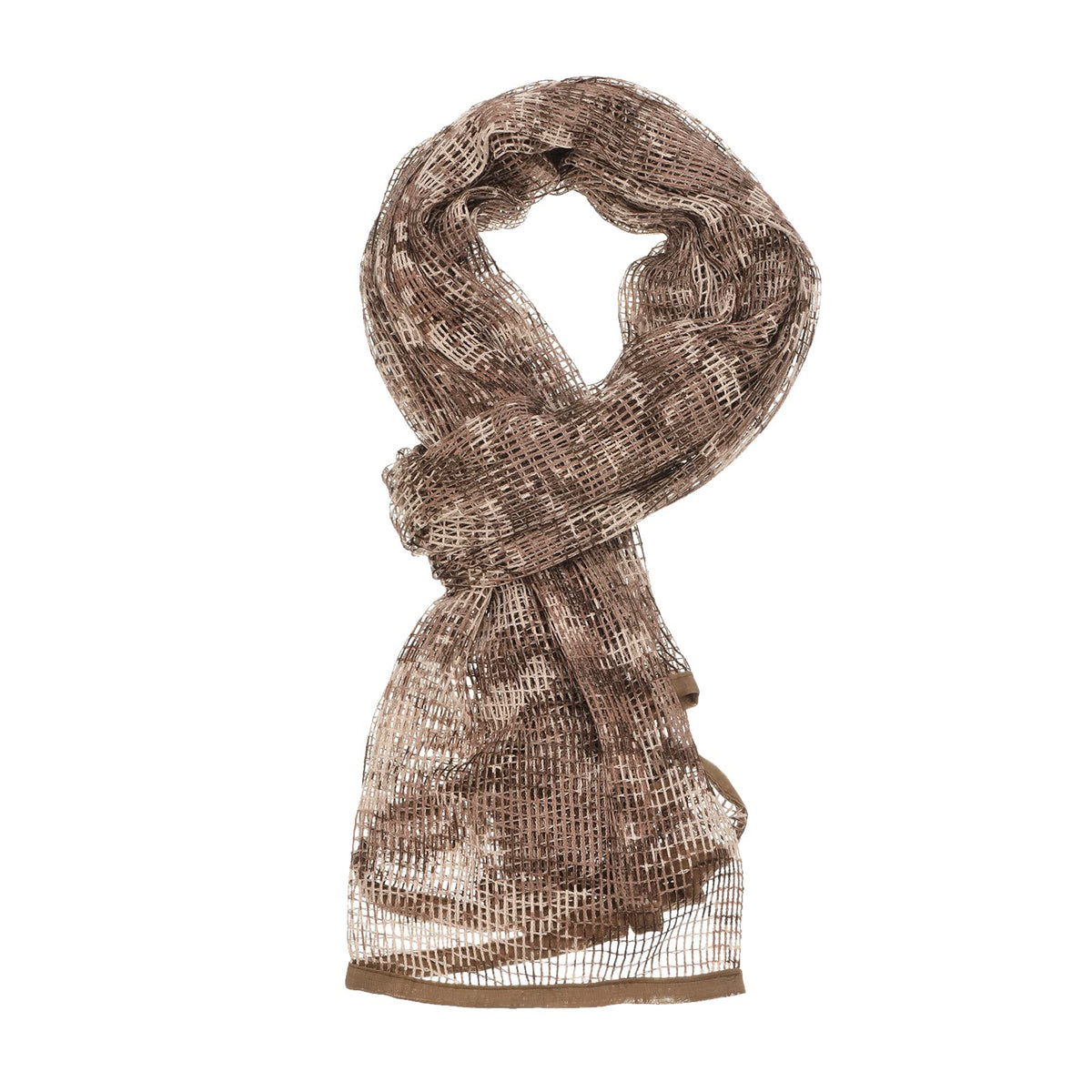 PATIKIL Desert Digital camo scarf front view, breathable mesh for sun protection and comfort