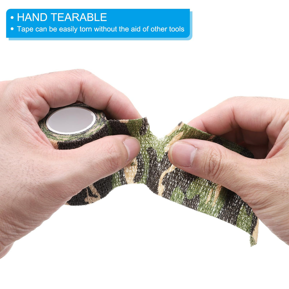 PATIKIL camouflage tape on a flashlight protects finish and improves grip.