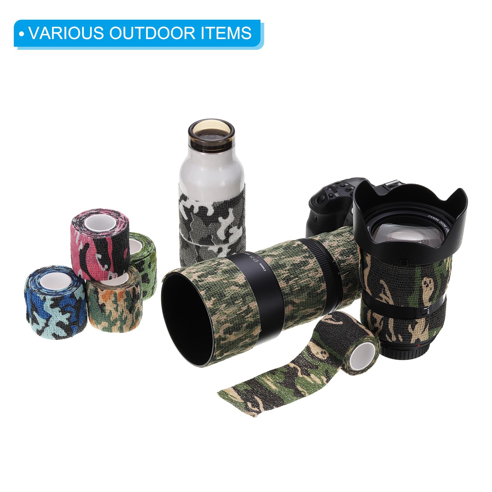 PATIKIL camo tape on gear reduces noise and aids concealment.