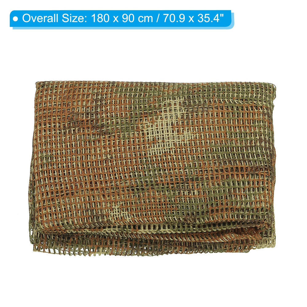 PATIKIL camouflage scarf mesh detail highlights lightweight fabric