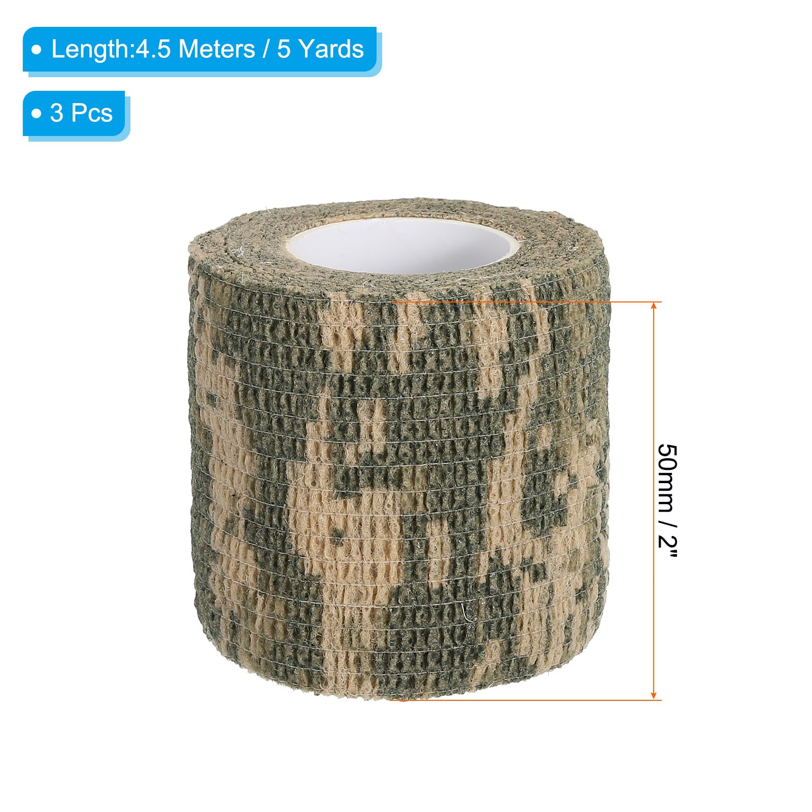 PATIKIL camouflage wrap self-adhesive for quick, residue-free securing on equipment