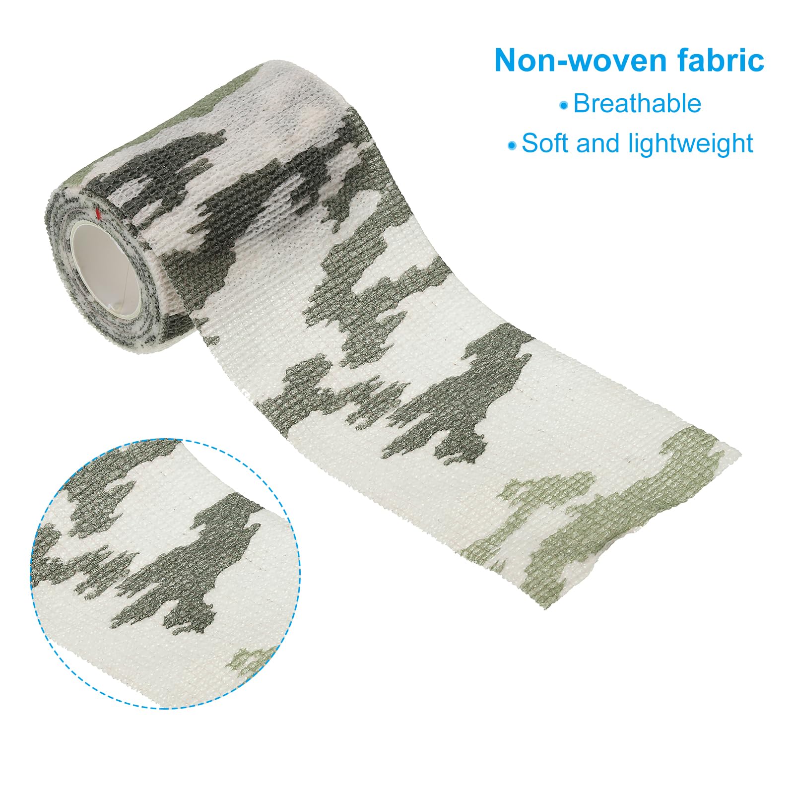 Hunting gear wrapped with PATIKIL camo tape blends with surroundings
