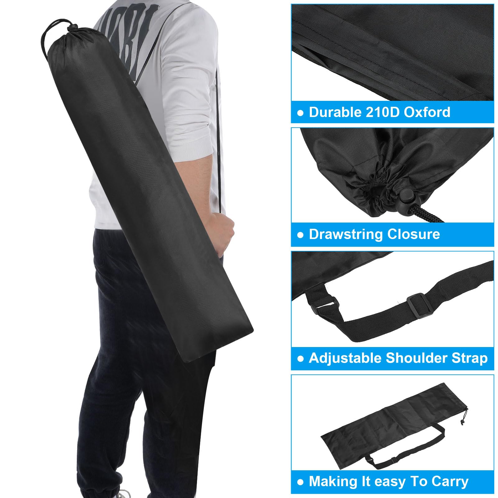 PATIKIL camp chair bag closed with drawstring for quick packing