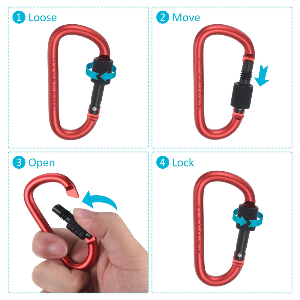 PATIKIL camping clip keeps keys and bags organized while traveling.