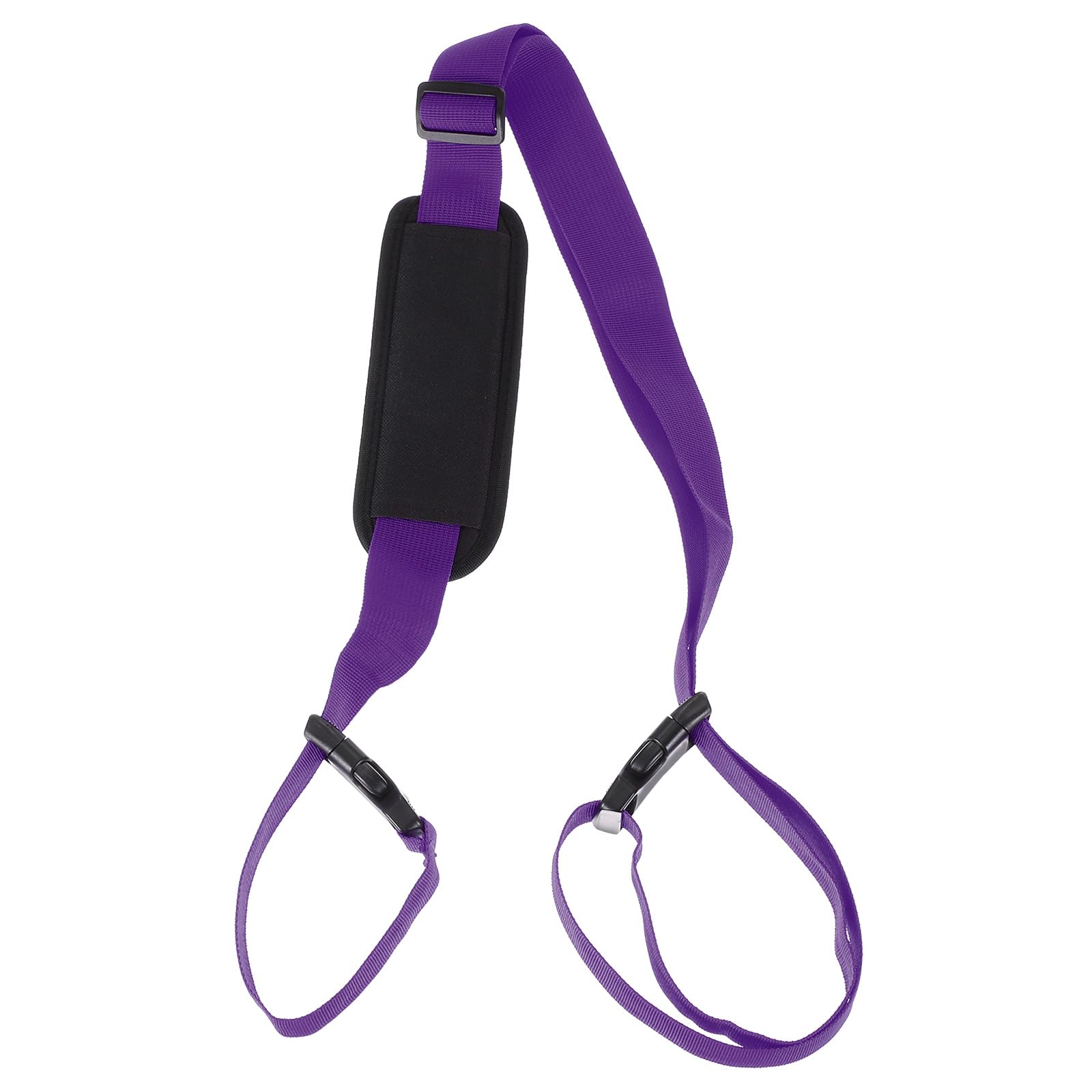 PATIKIL carrying beach chair straps around a folding chair for easy transport.