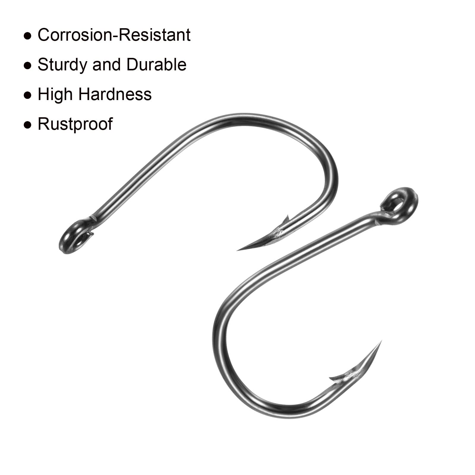PATIKIL black-coated hooks offer corrosion resistance for durable water use.