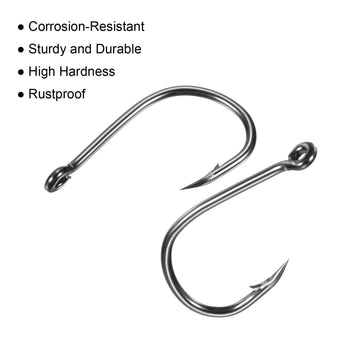 PATIKIL black-coated hooks offer corrosion resistance for durable water use.