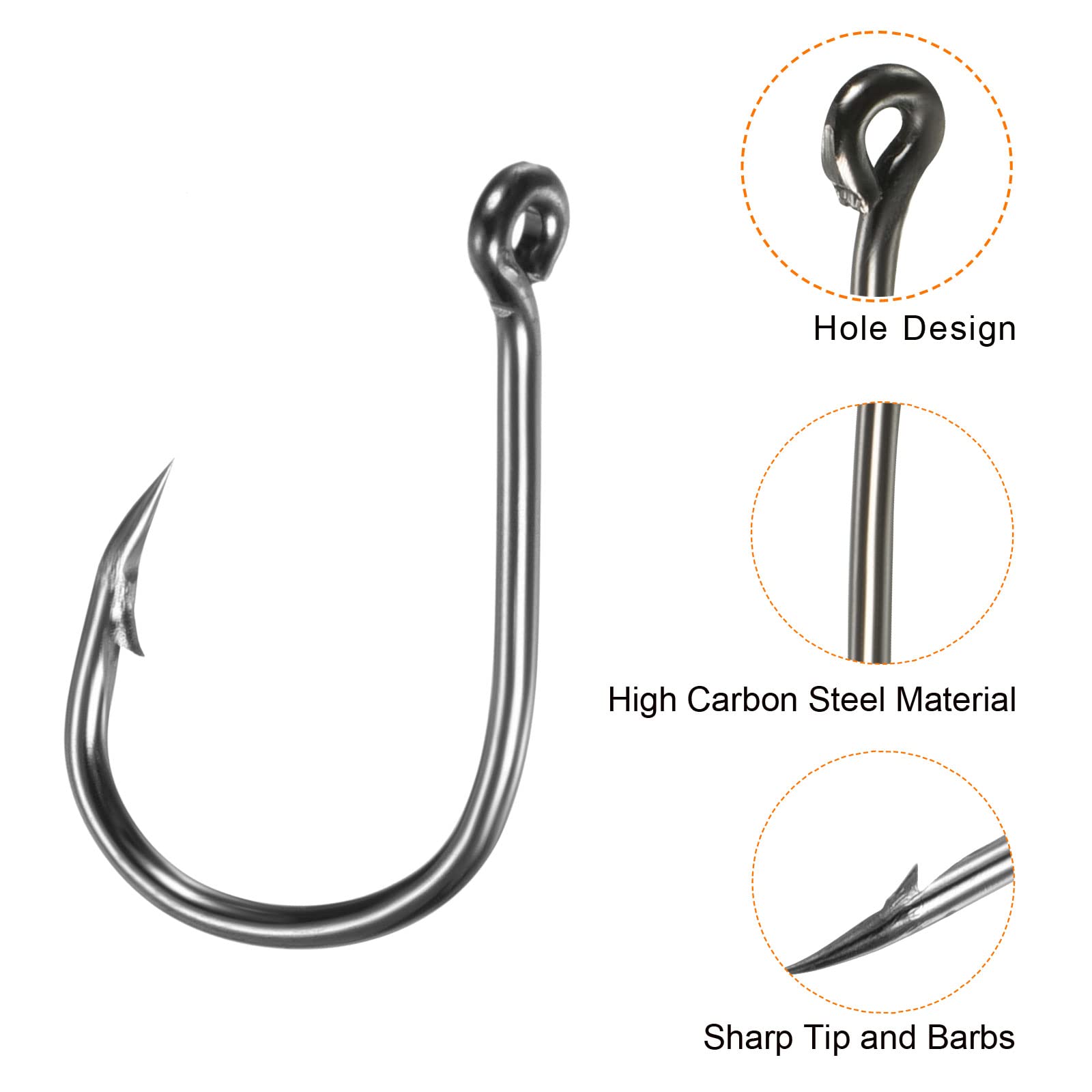 PATIKIL 3# to 12# size range for versatile freshwater and saltwater fishing.