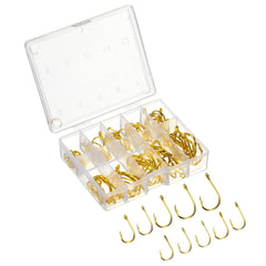 PATIKIL catfish hooks 100-pack, top-view shows ready-to-use hooks