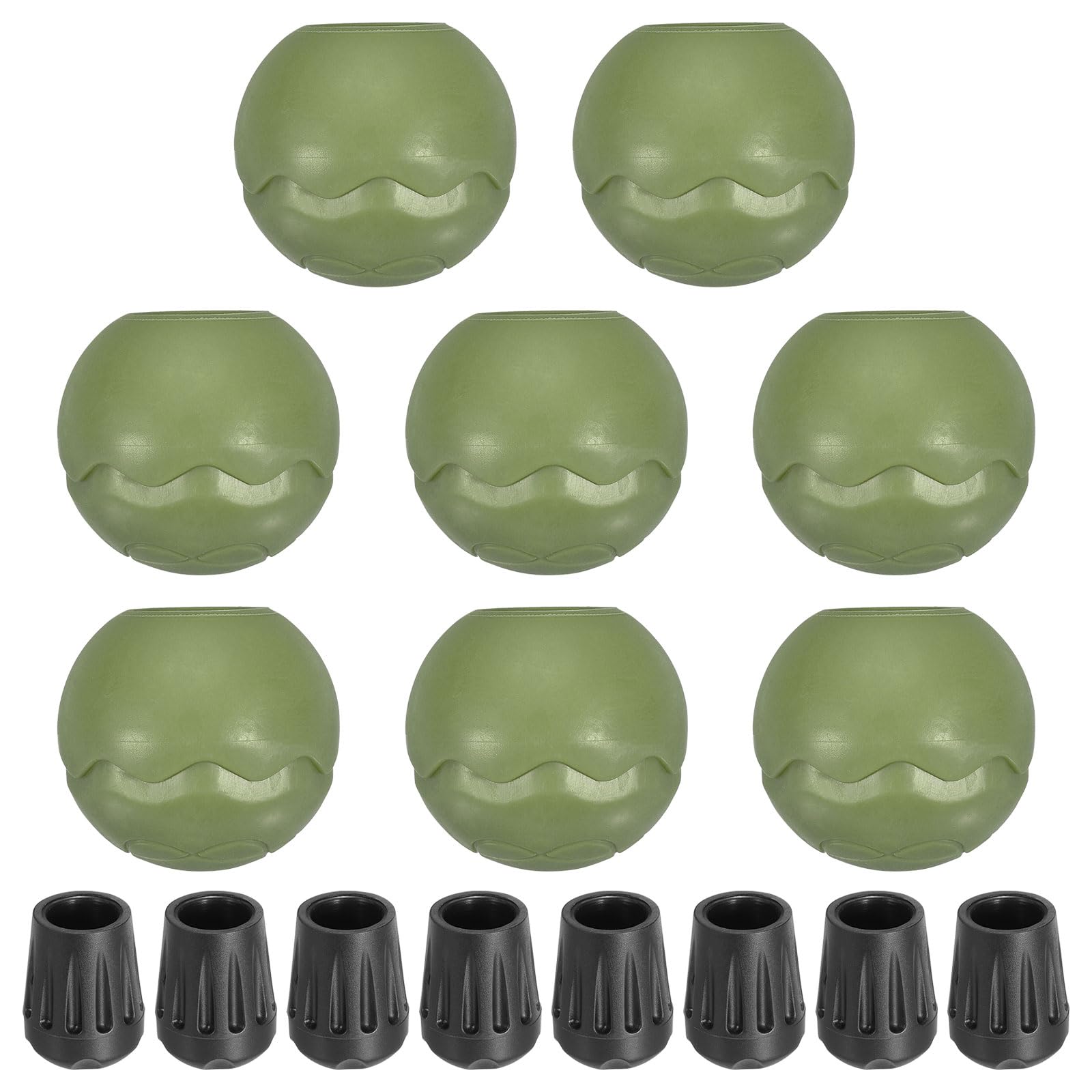PATIKIL ball-cap chair feet stabilize seating on sand and grass.