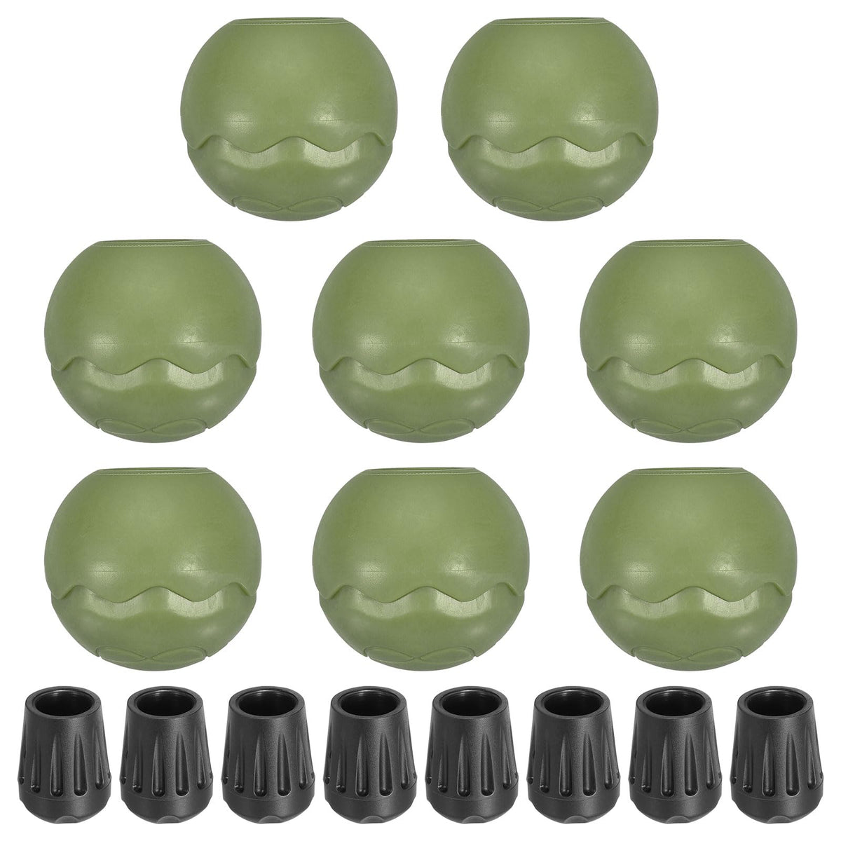 PATIKIL ball-cap chair feet stabilize seating on sand and grass.