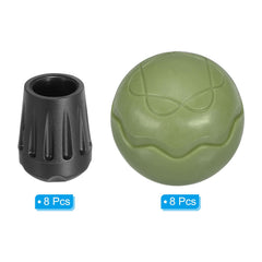 PATIKIL 14mm outer diameter chair feet for robust outdoor use.