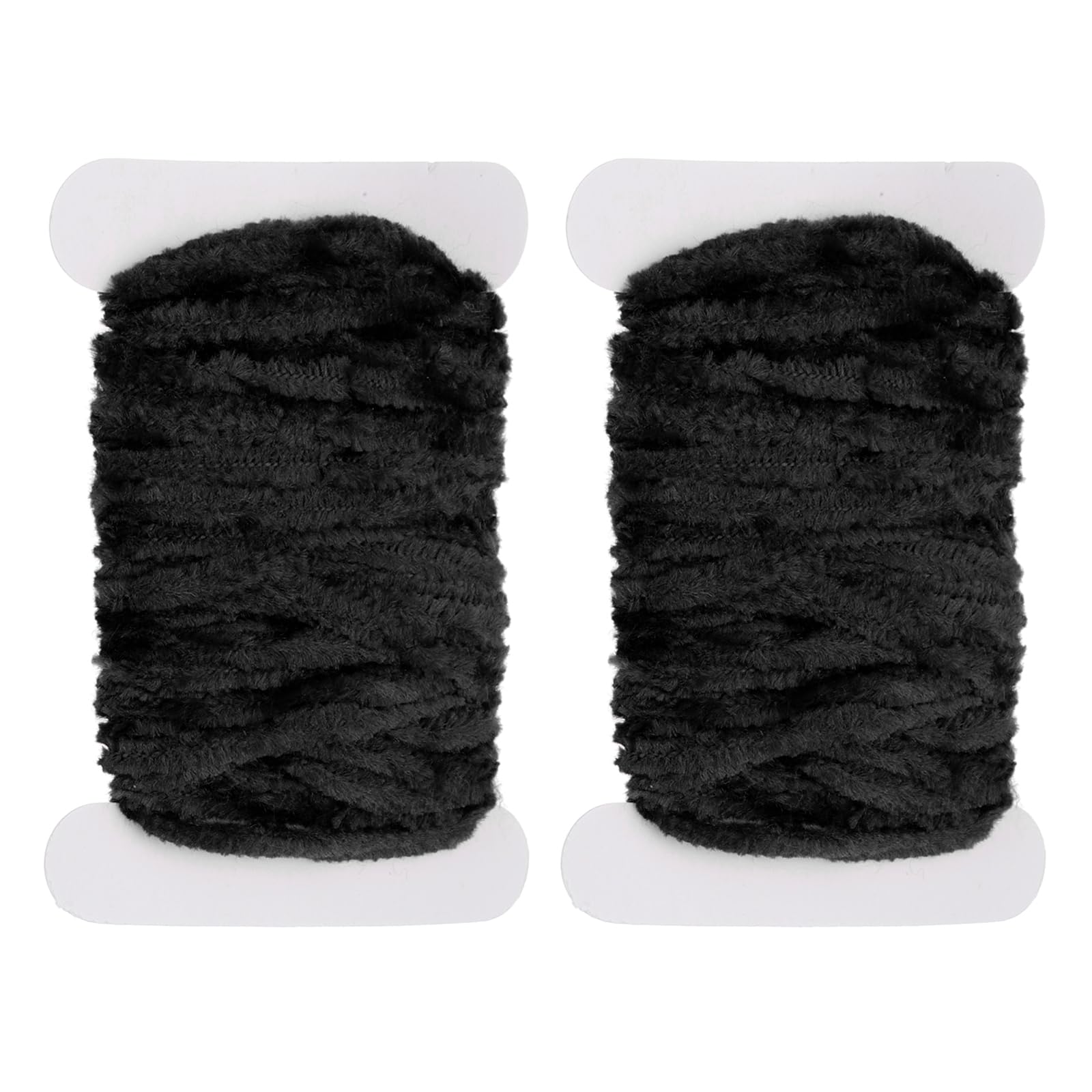 PATIKIL chenille fly tying in black—long 5 m reel for durable, versatile streamers.