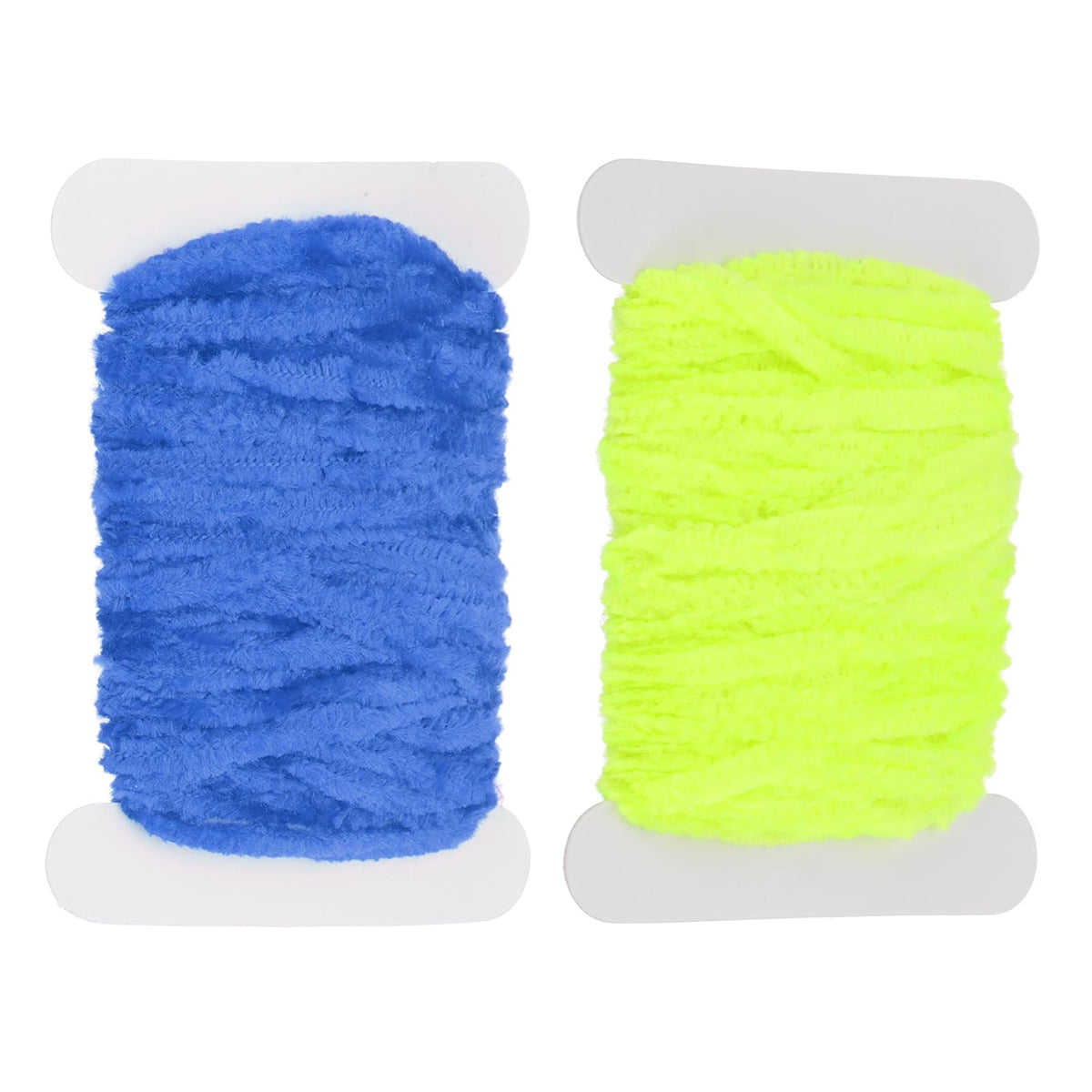 PATIKIL chenille fly tying in yellow and blue for a durable, realistic streamer.