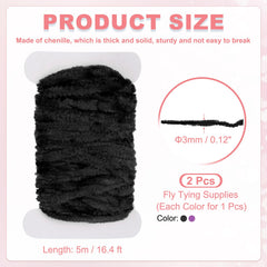 PATIKIL chenille fiber close-up, soft and dense for lifelike movement.