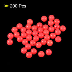 PATIKIL close-up of red 7mm glow beads highlighting durable plastic