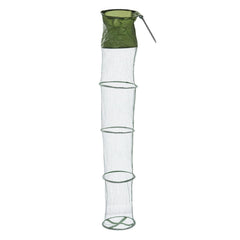PATIKIL collapsible fishing cage basket open for easy setup.