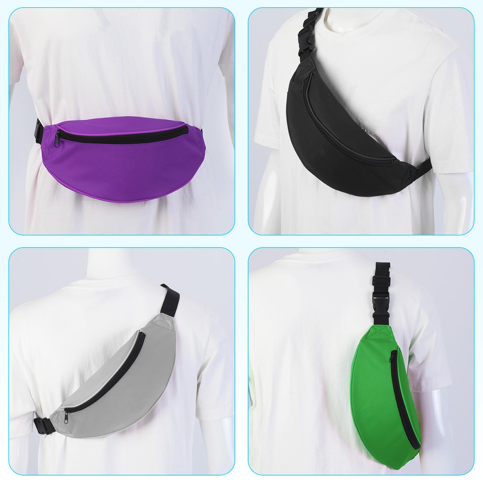 PATIKIL 13x30 cm pouch area designed for phone, keys, and wallet