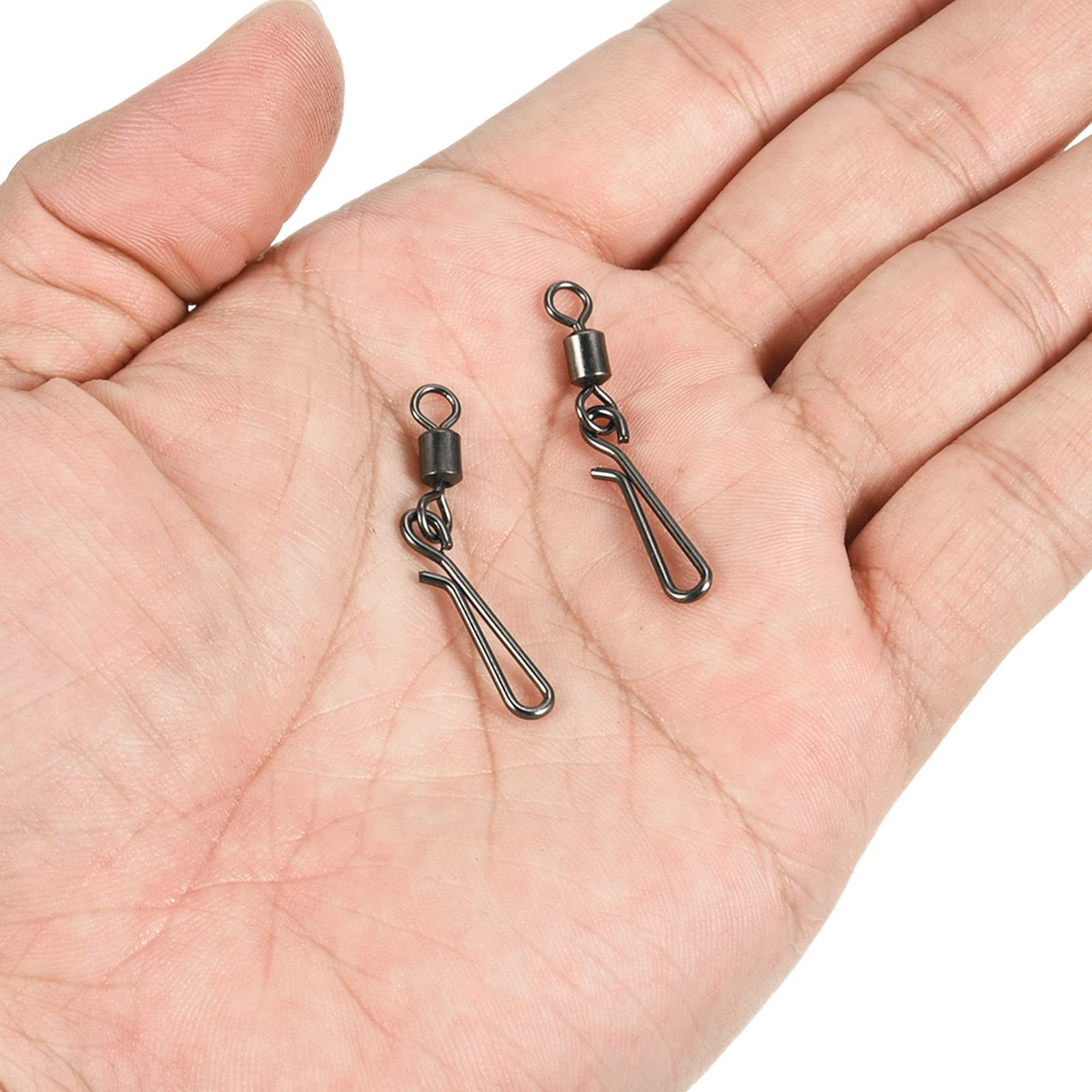 PATIKIL 20-pack tackle bundle keeps swivels organized and ready