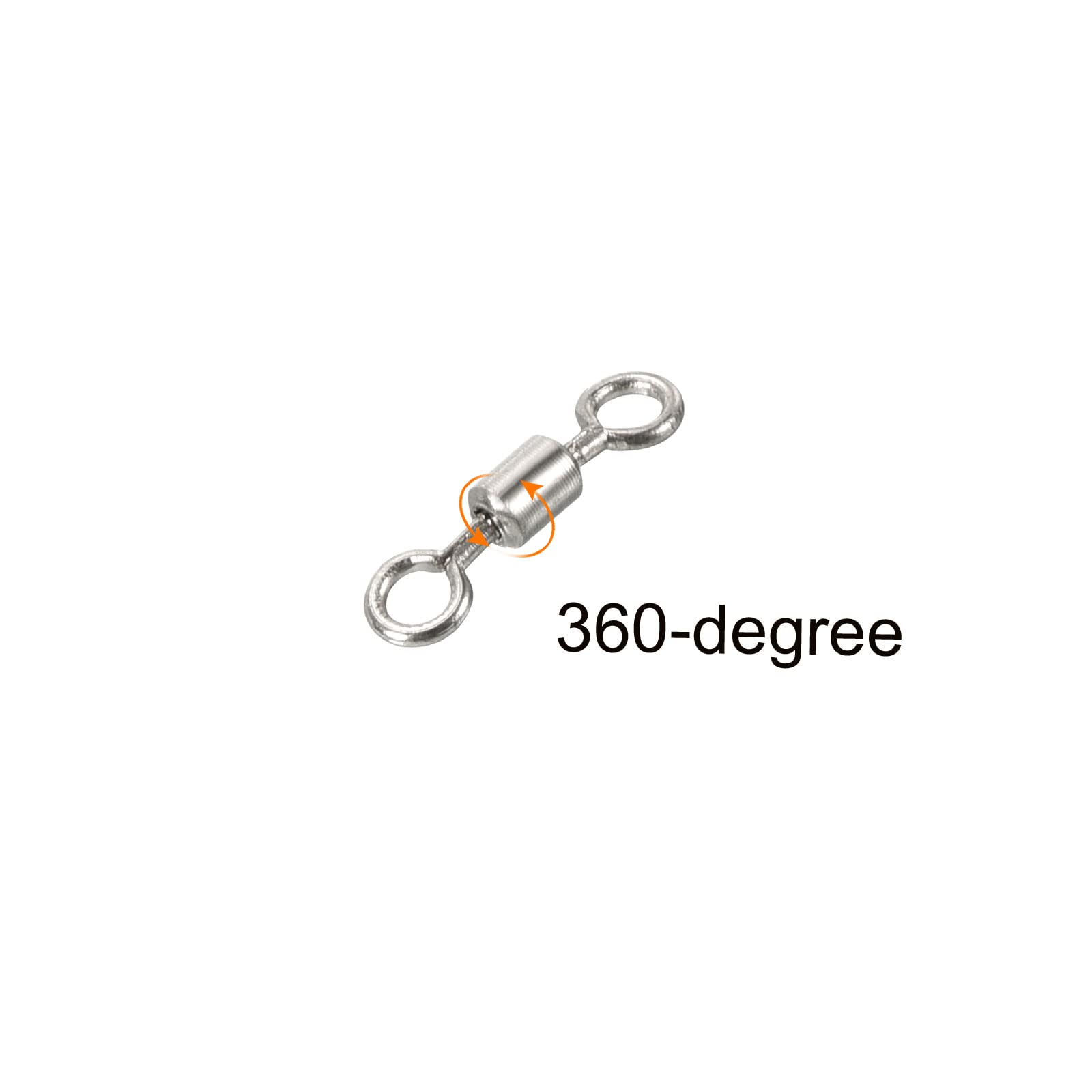 PATIKIL compact 9mm barrel swivel for versatile saltwater and freshwater setups.