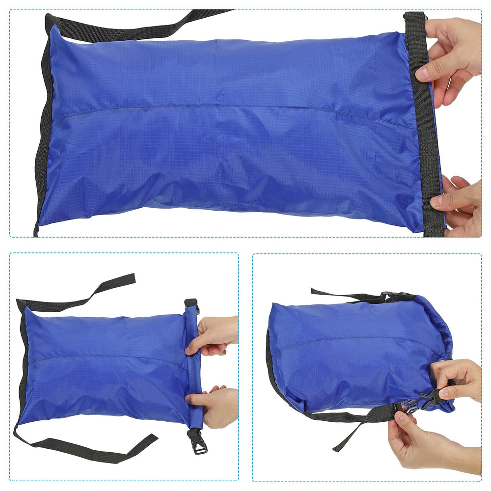 PATIKIL compression sack blue protects sleeping bags during outdoor trips.