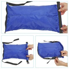 PATIKIL compression sack blue protects sleeping bags during outdoor trips.
