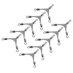 PATIKIL cross-line swivel assembly links mainline to leader for multi-hook rigs.