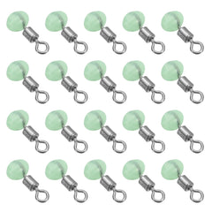 PATIKIL cross-line swivel bead in pale green connects mainline to leader smoothly.