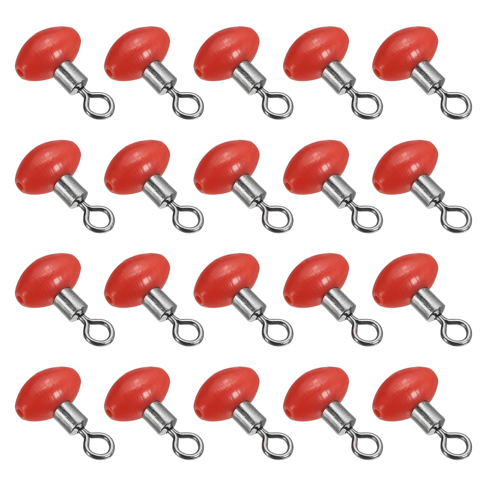 PATIKIL cross-line swivels bead red for smooth mainline-to-leader connections