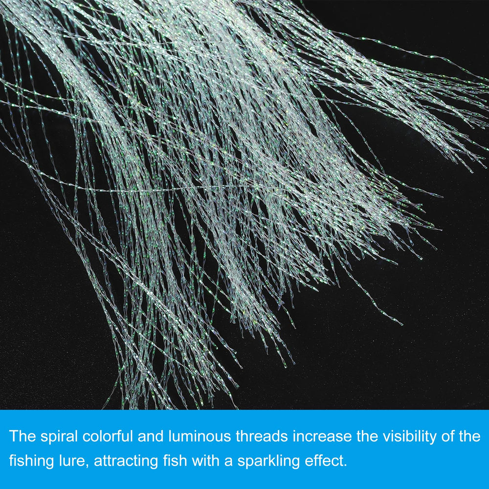 PATIKIL Crystal Flash dressing wrap demonstrates secure coverage for durable lures.