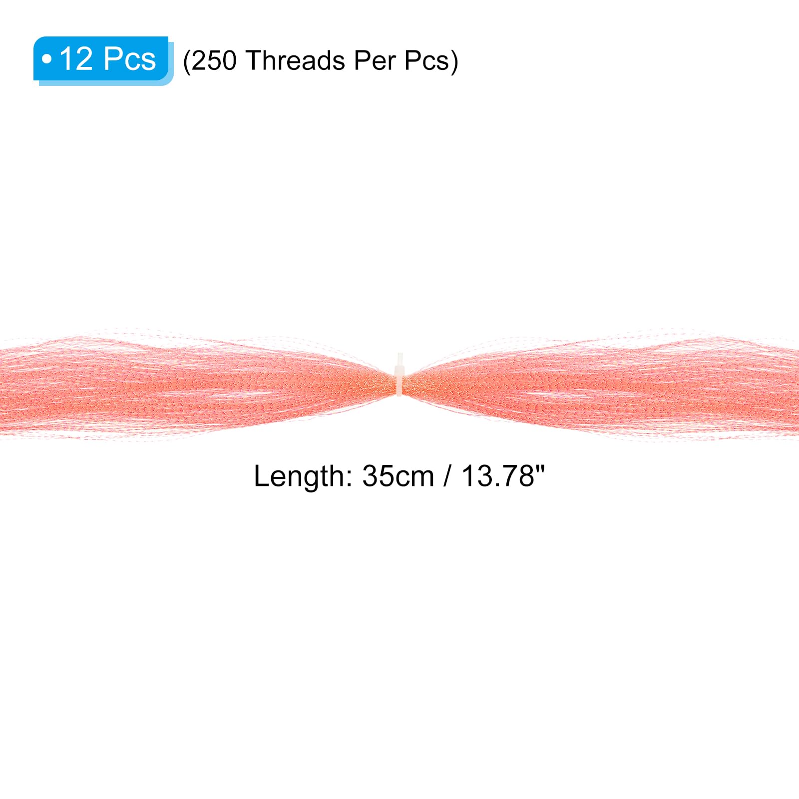 PATIKIL pink spiral thread dressing boosts lure visibility in water.