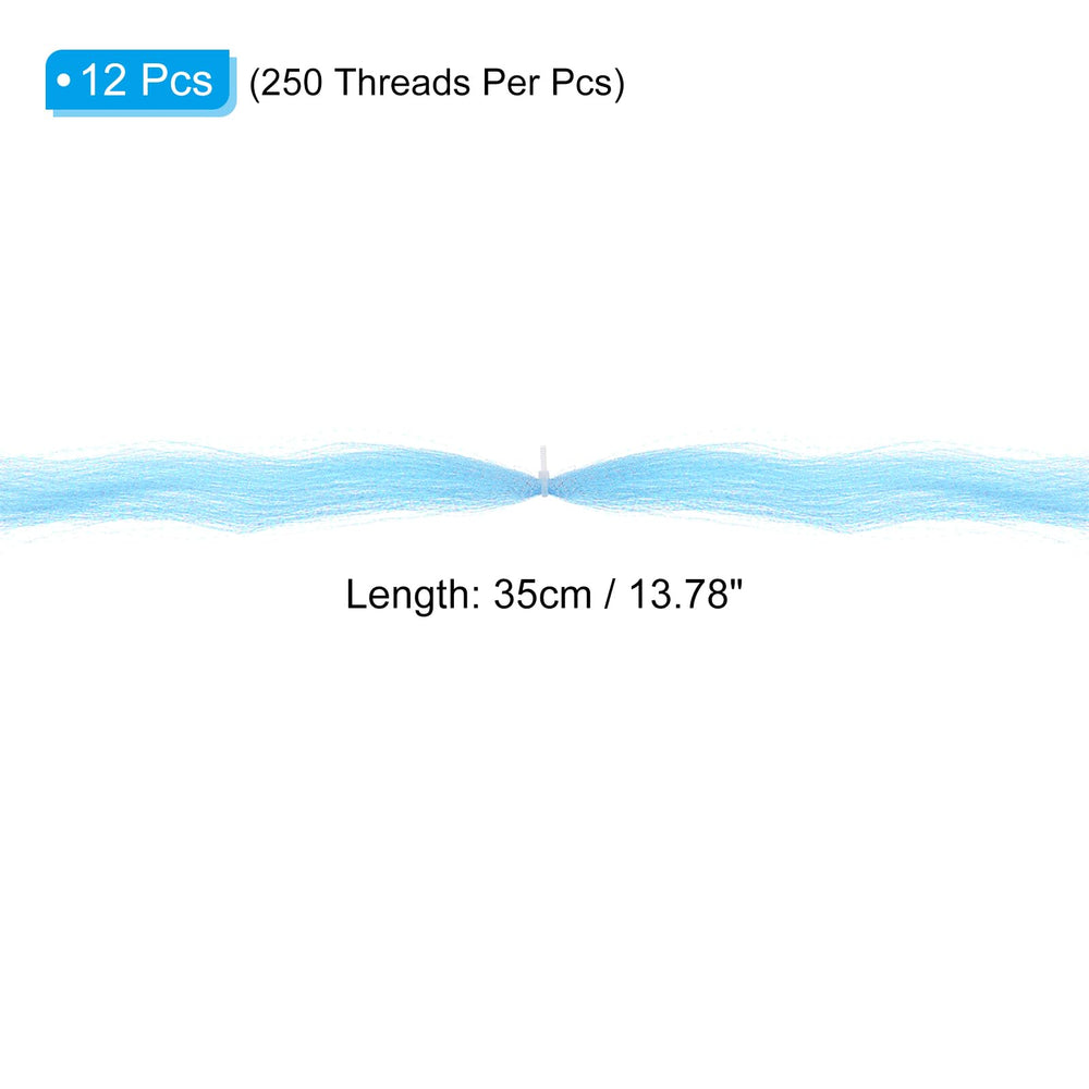 PATIKIL Crystal Flash Sky Blue thread close-up showing shimmering color to attract fish.