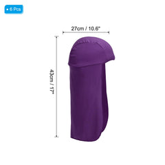PATIKIL dark purple sun shade closeup shows soft fabric and color.