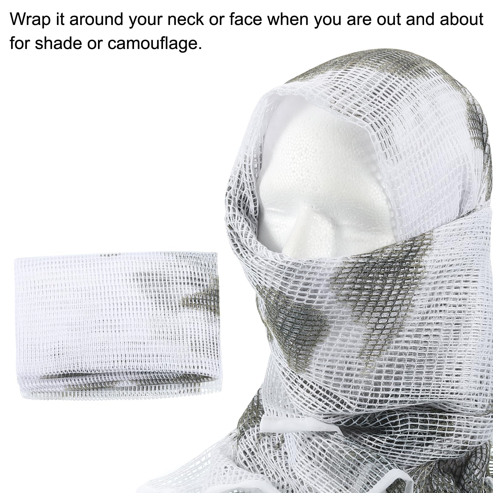 PATIKIL desert field veil scarf ideal for practical outdoor shading and concealment.