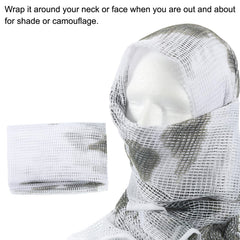 PATIKIL desert field veil scarf ideal for practical outdoor shading and concealment.