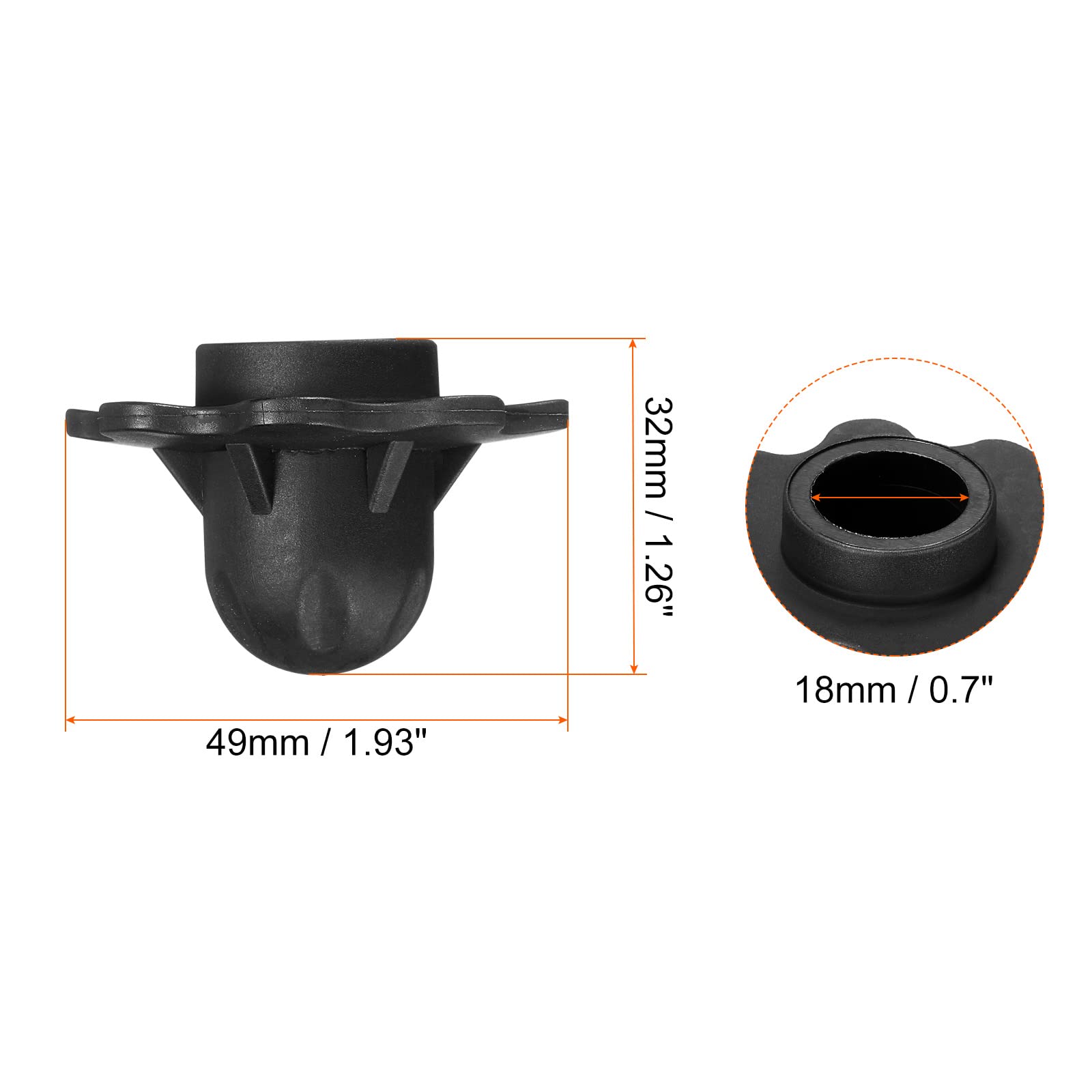 PATIKIL detachable anti-slip stool feet improve stability on soft ground
