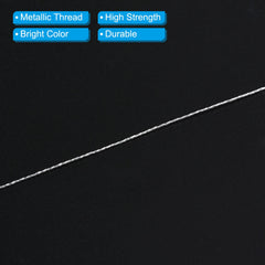 PATIKIL silver tone wrap thread for reliable reel seat and eyelet fixing.